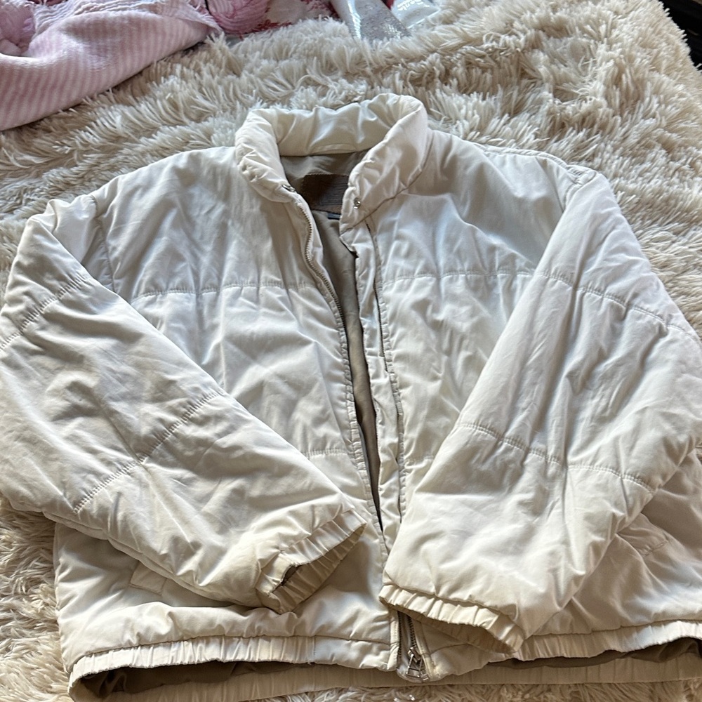 Woolrich White Puffer Jacket